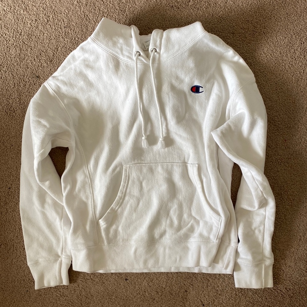 White champion hoodie